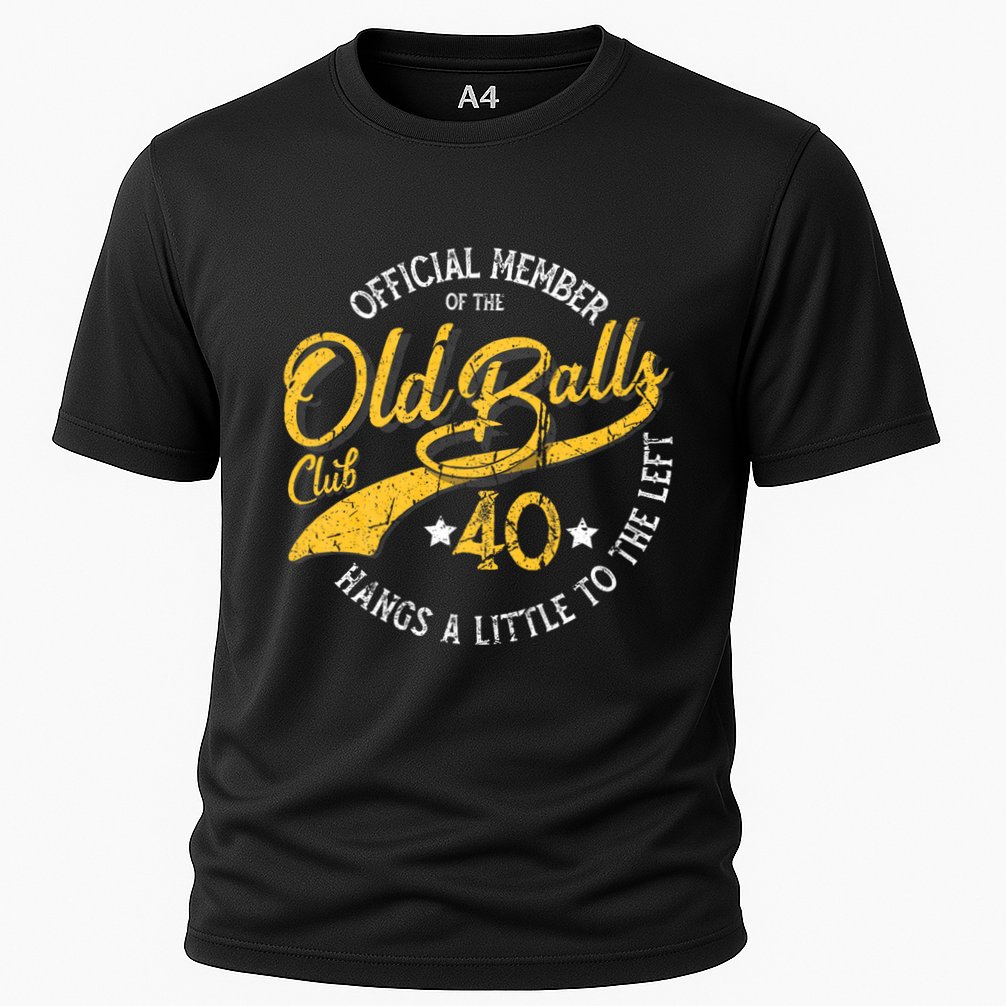 The Old Balls Club 40th Over The Hill Birthday Cooling Performance Crew T-Shirt