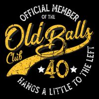 The Old Balls Club 40th Over The Hill Birthday Impact Tech Backpack