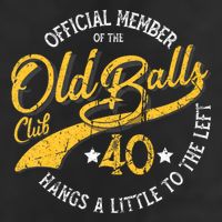 The Old Balls Club 40th Over The Hill Birthday 11oz C Handle Ceramic Mug