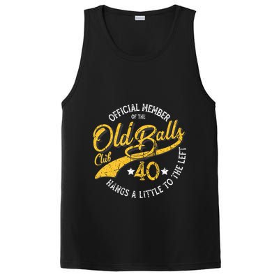 The Old Balls Club 40th Over The Hill Birthday PosiCharge Competitor Tank