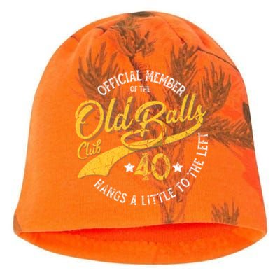 The Old Balls Club 40th Over The Hill Birthday Kati - Camo Knit Beanie