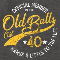 The Old Balls Club 40th Over The Hill Birthday Vector Backpack