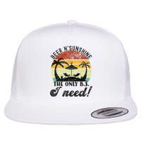 The Only BS I Need Is Beers And Sunshine Retro Beach Flat Bill Trucker Hat