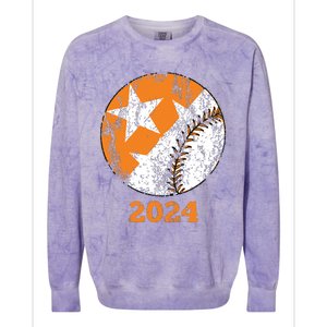 Tennessee Omaha Bound Knoxville Baseball Fan 2024 Champion Colorblast Crewneck Sweatshirt