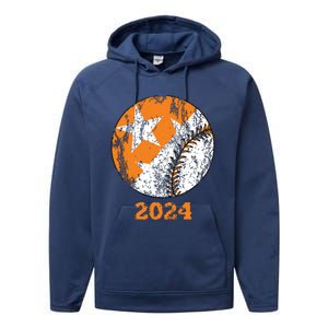 Tennessee Omaha Bound Knoxville Baseball Fan 2024 Champion Performance Fleece Hoodie