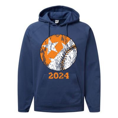 Tennessee Omaha Bound Knoxville Baseball Fan 2024 Champion Performance Fleece Hoodie