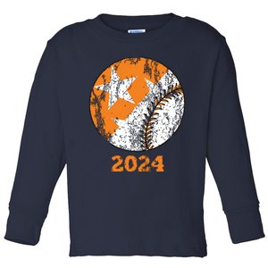 Tennessee Omaha Bound Knoxville Baseball Fan 2024 Champion Toddler Long Sleeve Shirt