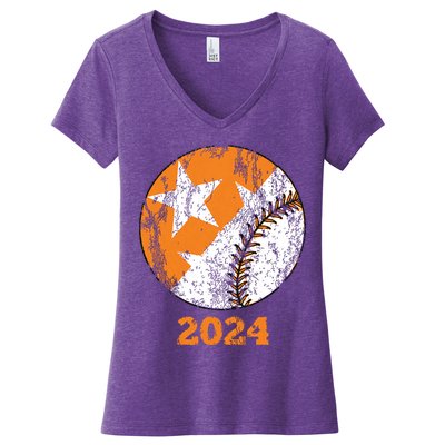 Tennessee Omaha Bound Knoxville Baseball Fan 2024 Champion Women's V-Neck T-Shirt