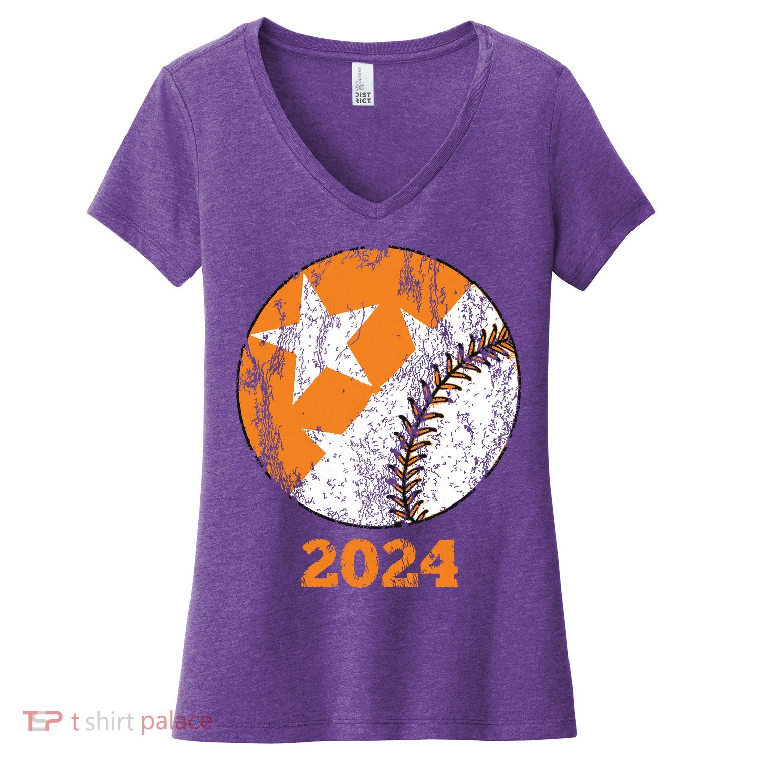 Tennessee Omaha Bound Knoxville Baseball Fan 2024 Champion Women's V-Neck T-Shirt