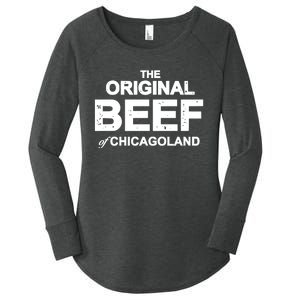 The Original Beef Of Chicagoland Women's Perfect Tri Tunic Long Sleeve Shirt