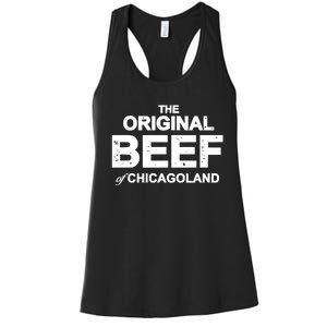 The Original Beef Of Chicagoland Women's Racerback Tank