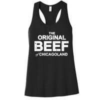 The Original Beef Of Chicagoland Women's Racerback Tank