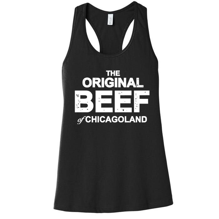 The Original Beef Of Chicagoland Women's Racerback Tank