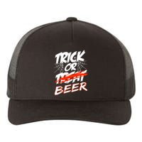 Trick Or Beer Funny Halloween Beer Drinking Yupoong Adult 5-Panel Trucker Hat