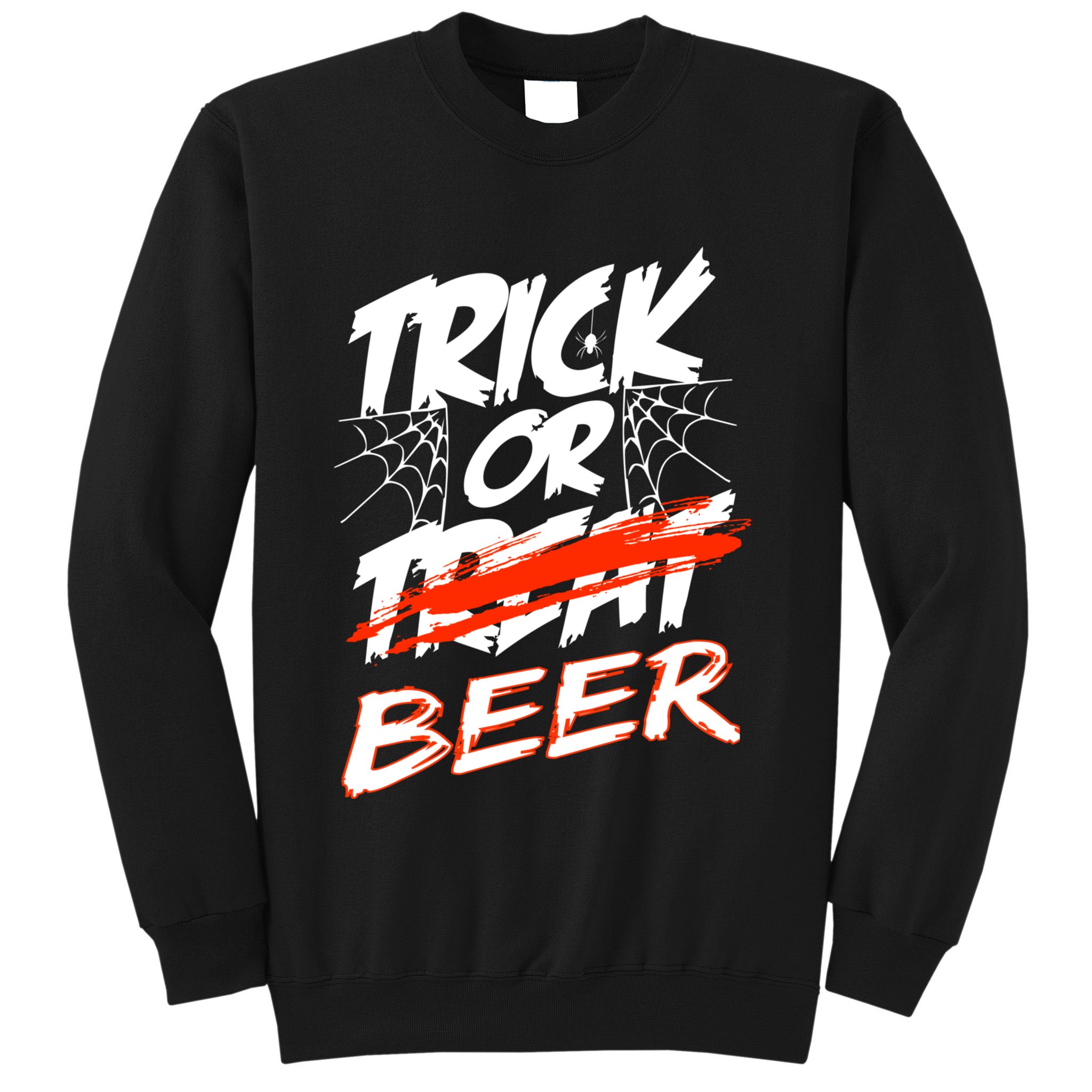 Trick Or Beer Funny Halloween Beer Drinking Sweatshirt