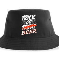 Trick Or Beer Funny Halloween Beer Drinking Sustainable Bucket Hat