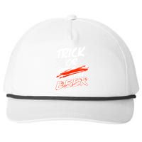 Trick Or Beer Funny Halloween Beer Drinking Snapback Five-Panel Rope Hat