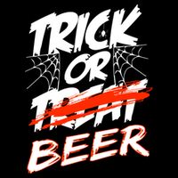 Trick Or Beer Funny Halloween Beer Drinking 16 in Basic Backpack
