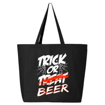 Trick Or Beer Funny Halloween Beer Drinking 25L Jumbo Tote