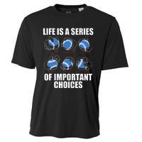 Types of Baseball Pitches Life Choices Pitcher Player Gift Cooling Performance Crew T-Shirt