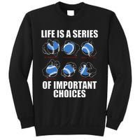 Types of Baseball Pitches Life Choices Pitcher Player Gift Sweatshirt