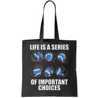 Types of Baseball Pitches Life Choices Pitcher Player Gift Tote Bag