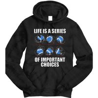 Types of Baseball Pitches Life Choices Pitcher Player Gift Tie Dye Hoodie