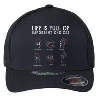 Types of Baseball Pitches Life Choices Pitcher Player Flexfit Unipanel Trucker Cap