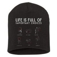 Types of Baseball Pitches Life Choices Pitcher Player Short Acrylic Beanie