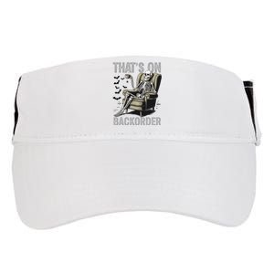 ThatS On Backorder Pharmacy Tech Skeleton ThatS Backorder Adult Drive Performance Visor