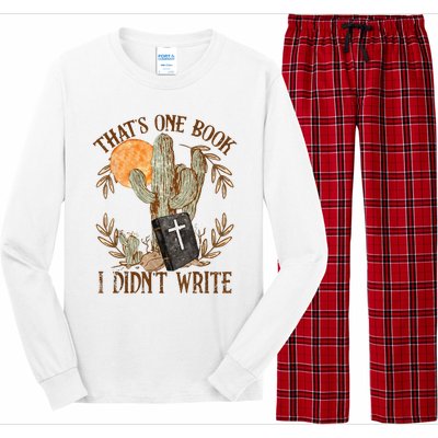 That's One Book I Didn't Write Country Christian Book Bible Long Sleeve Pajama Set