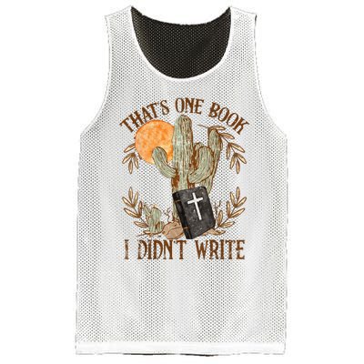 That's One Book I Didn't Write Country Christian Book Bible Mesh Reversible Basketball Jersey Tank