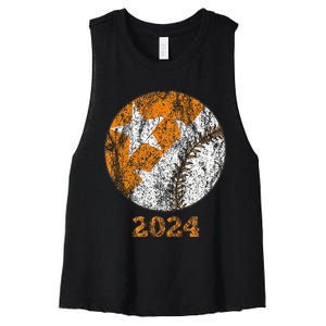 Tennessee Omaha Bound Knoxville Baseball Fan 2024 Women's Racerback Cropped Tank