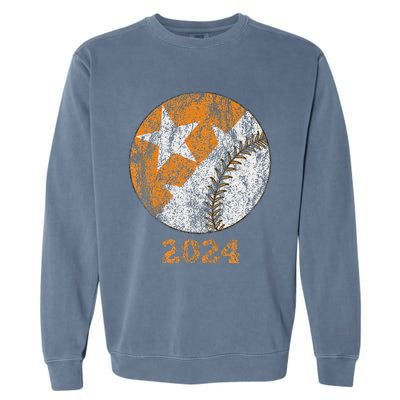 Tennessee Omaha Bound Knoxville Baseball Fan 2024 Champion Garment-Dyed Sweatshirt