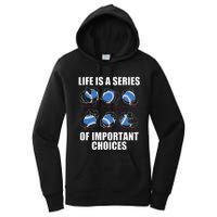 Types of Baseball Pitches Life Choices Pitcher Player Gift  Women's Pullover Hoodie