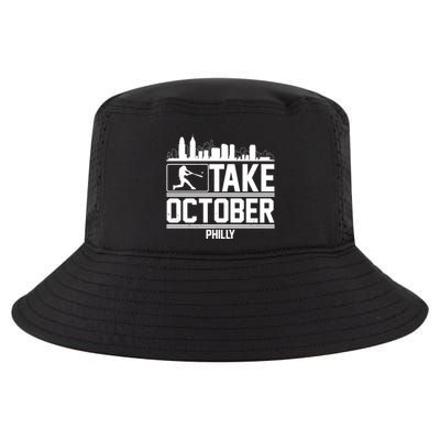 Take October Baseball Fan Philadelphia Skyline Cool Comfort Performance Bucket Hat
