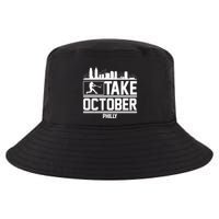 Take October Baseball Fan Philadelphia Skyline Cool Comfort Performance Bucket Hat