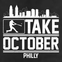 Take October Baseball Fan Philadelphia Skyline Cool Comfort Performance Bucket Hat