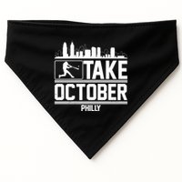 Take October Baseball Fan Philadelphia Skyline USA-Made Doggie Bandana