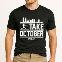 Take October Baseball Fan Philadelphia Skyline Cooling Performance Crew T-Shirt