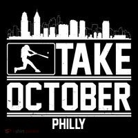 Take October Baseball Fan Philadelphia Skyline 16 in Basic Backpack