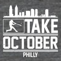 Take October Baseball Fan Philadelphia Skyline Premium T-Shirt