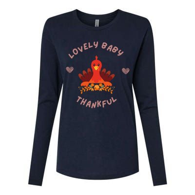 Thanksgiving Onepiece . Baby Thanksgiving . Turkey Day . Thanksgiving Creeper Womens Cotton Relaxed Long Sleeve T-Shirt