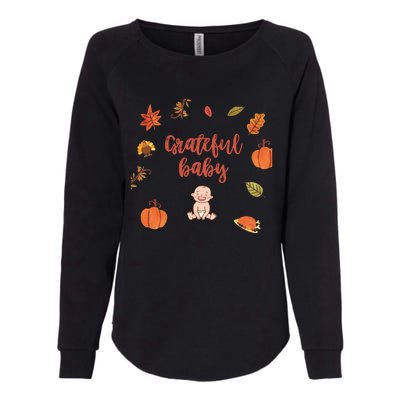 Thanksgiving Onepiece . Baby Thanksgiving . Turkey Day . Thanksgiving Creeper Womens California Wash Sweatshirt