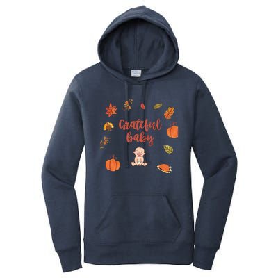 Thanksgiving Onepiece . Baby Thanksgiving . Turkey Day . Thanksgiving Creeper Women's Pullover Hoodie