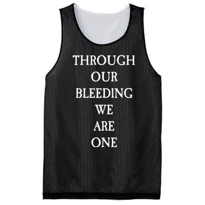 Through Our Bleeding We Are One Mesh Reversible Basketball Jersey Tank