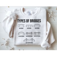 Types Of Bridges, Bridge Engineer Gift Sweatshirt