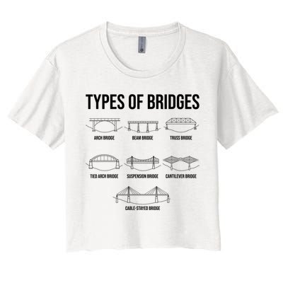 Types Of Bridges, Bridge Engineer Gift Crop Top