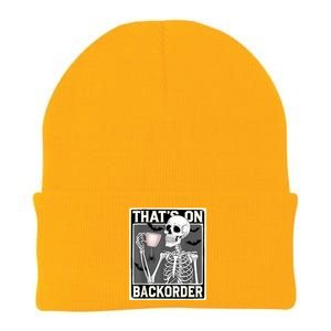 ThatS On Backorder Pharmacy Tech Skeleton ThatS Backorder Knit Cap Winter Beanie