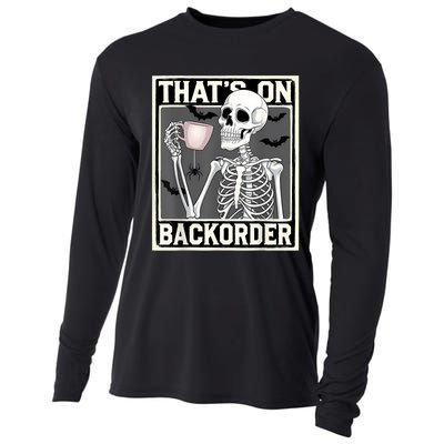 ThatS On Backorder Pharmacy Tech Skeleton ThatS Backorder Cooling Performance Long Sleeve Crew